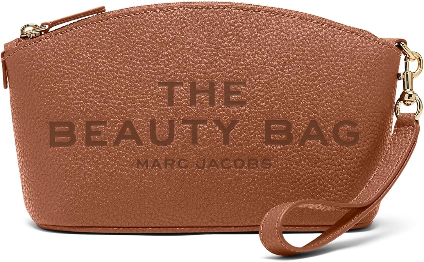 Marc Jacobs Womens The Leather Beauty Bag, Argan Oil, One Size